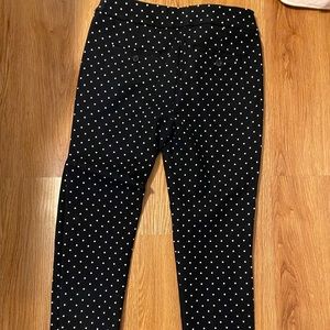 Loft Marisa skinny polka dot pants